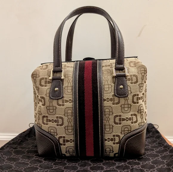 Gucci Boston Treasure Bag in Horsebit Canvas - Picture 5 of 16